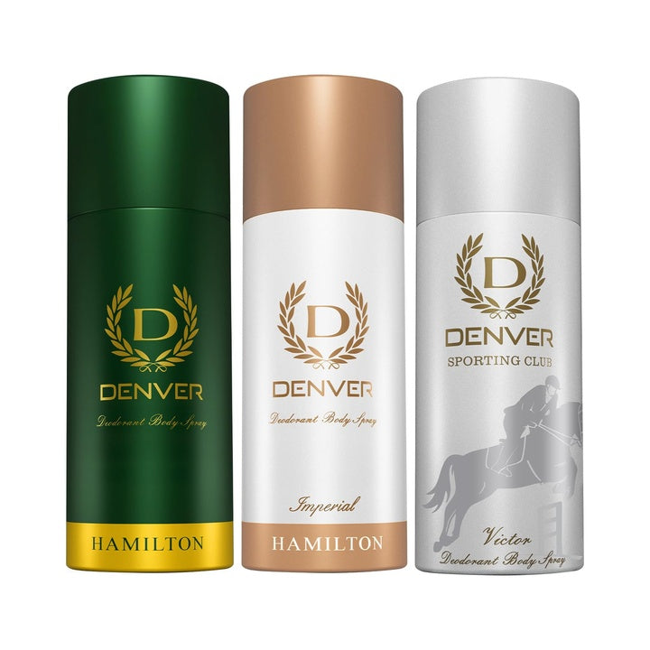 Denver Hamilton, Imperial & Victor 150 ML Each Deodorant for Men- Each (Pack of 3)