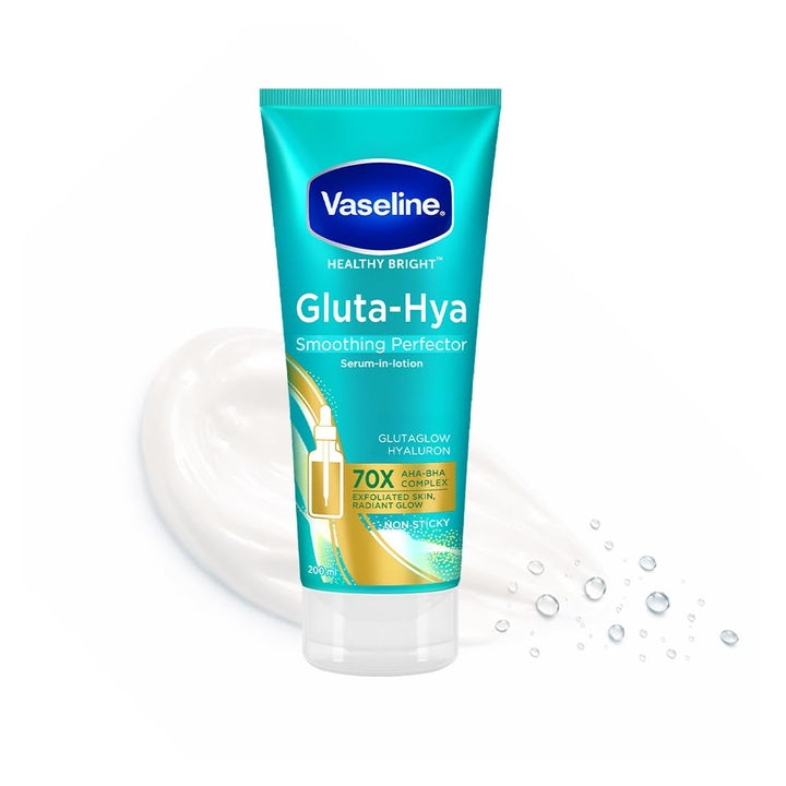 VASELINE Gluta Hya AHA BHA Exfoliating Lotion 200 ML | Exfoliates Dead Skin | Smooths Rough Skin