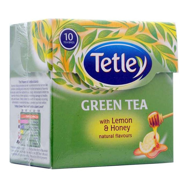 Tetley Lemon & Honey Green Tea : 10 Tea-Bags