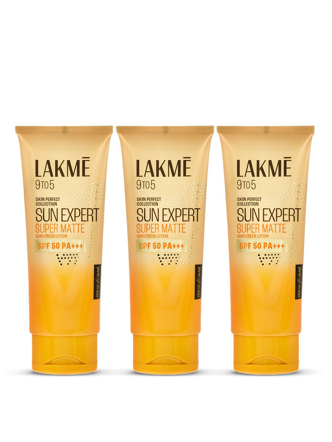Lakme Set of 3 9To5 Sun Expert SPF 50 PA+++ Super Matte Sunscreen - 50ml each