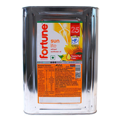 Fortune Refined Sunflower Oil Tin : 13 kg
