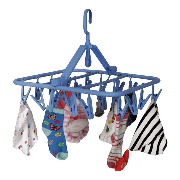 Happy Family Square Easy Cloth Drying- 20 Clips (Blue) : 1 Unit