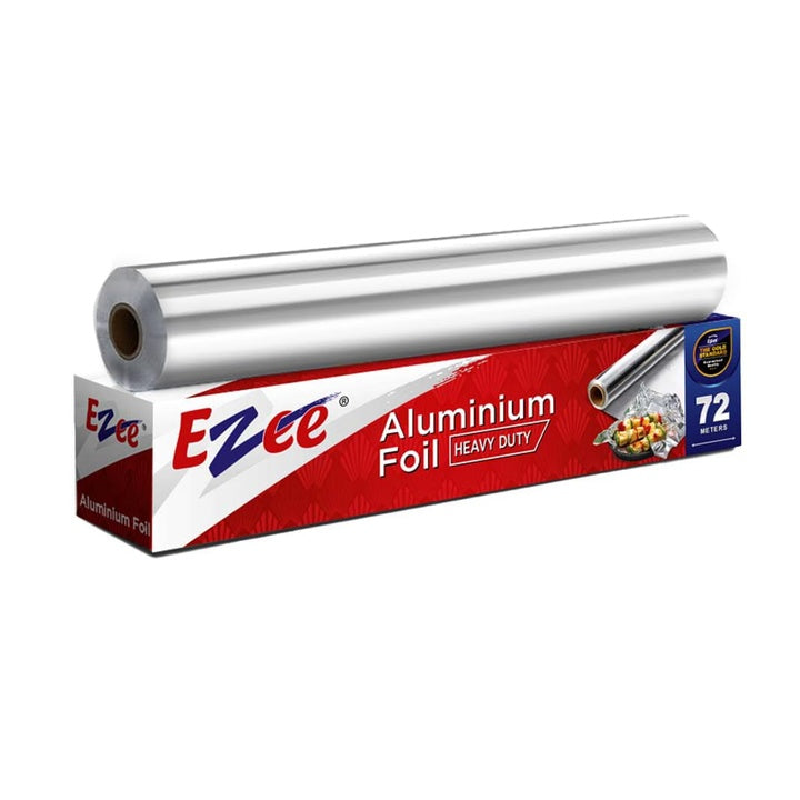 Ezee Silver Aluminium Foil 72 Meters 14 Microns | Parchment & Wrapping Paper | Perfect for Cooking, Baking, Packing and Serving Foods