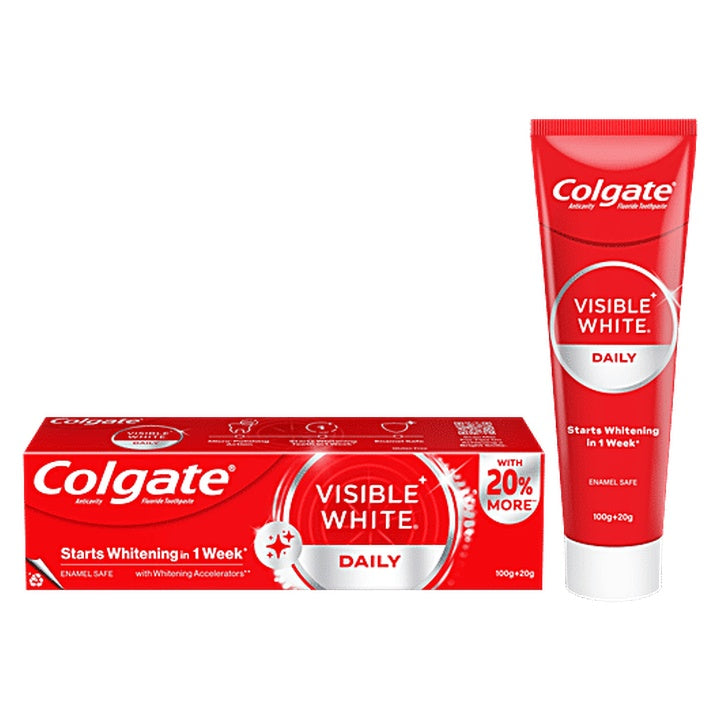 Colgate Visible White Toothpaste - Sparkling Mint (100 g)