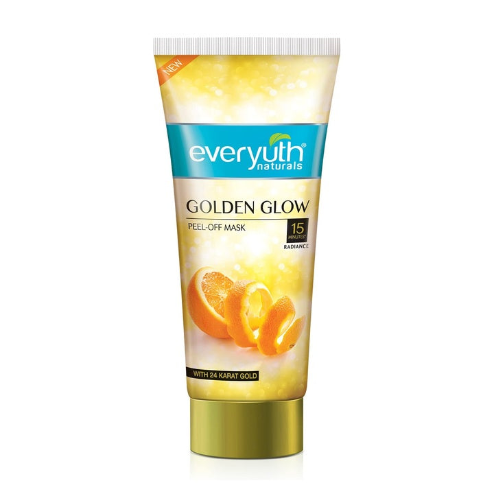 Everyuth Natural Advanced Golden Glow Peel Off Mask for Instant Glow Skin, 100 gm
