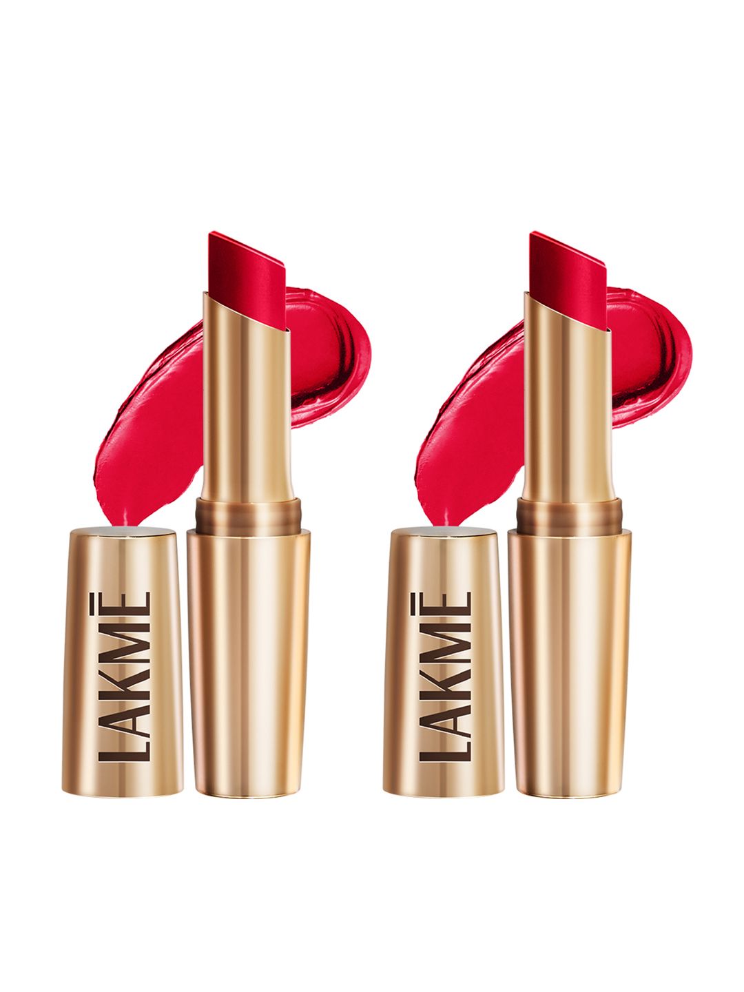Lakme Set of 2 9to5 Powerplay Priming Matte Lipstick 3.6g each - Red Coat