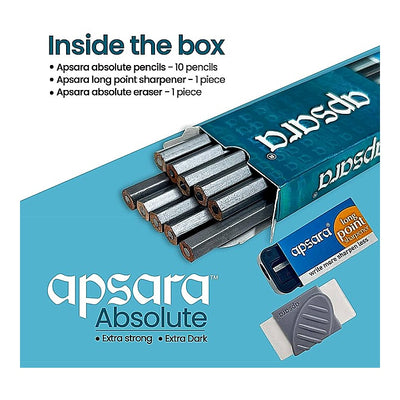 Apsara Absolute Pencil : 10 Pieces
