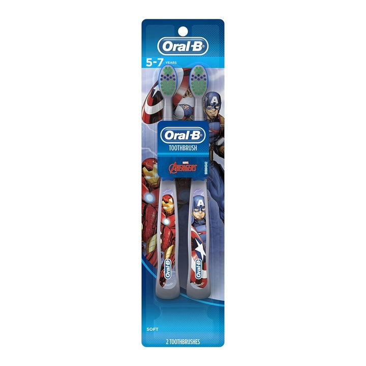 Oral-B Pro-Health Stages Avengers Assemble Toothbrushes (Soft) 5-7 Years, Twin Pack