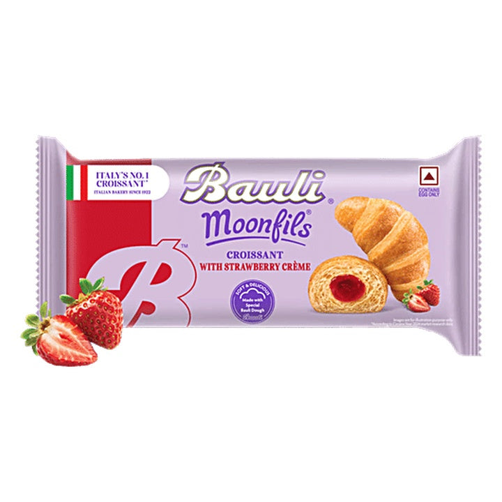 Bauli Moonfils Croissant - Strawberry Creme (45 g)