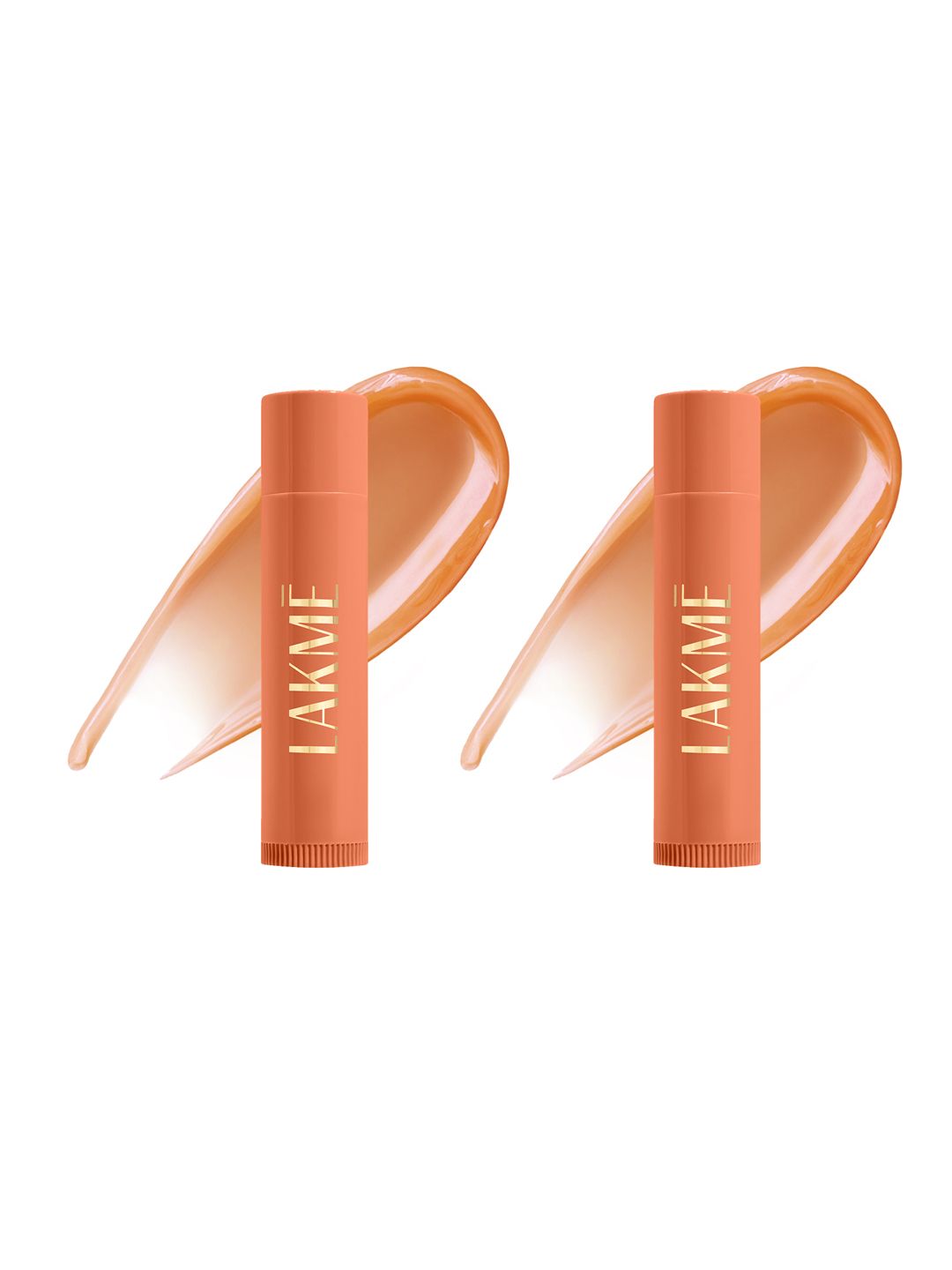 Lakme Set of 2 Lip Love Care Stick 24Hr Moisturization with SPF 15 4.5g Each - Caramel