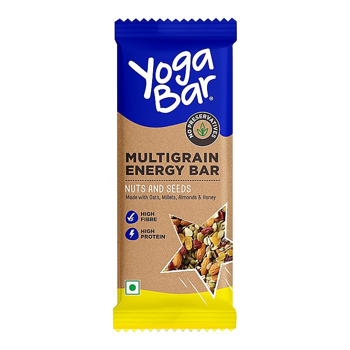 Yoga Bar Multigrain Energy Bar - Nuts & Seeds : 35 g