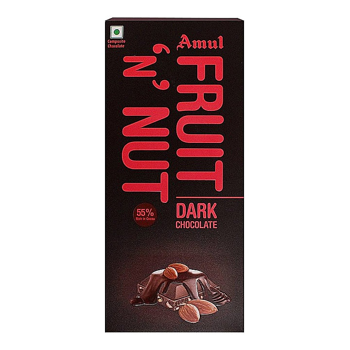 Amul Fruit 'N' Nut Dark Chocolate : 150 g