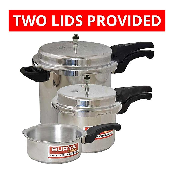 Surya Intech Pressure Cooker Combo Outer Lid - Set Of 3  : 1 Unit
