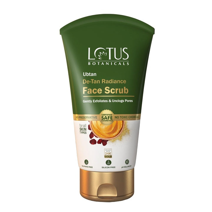Lotus Botanicals De-tan Skin Brightening face scrub 125g