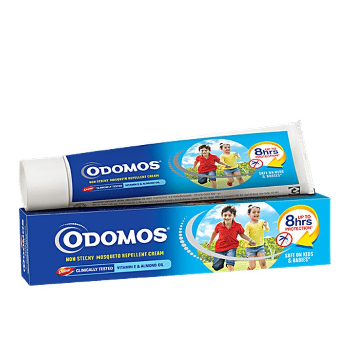 Odomos Cream - Non-Sticky Mosquito Repellent With Vitamin E & Almond (50 g)