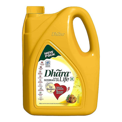Dhara Refined Rice Bran Oil : 4.200 kg