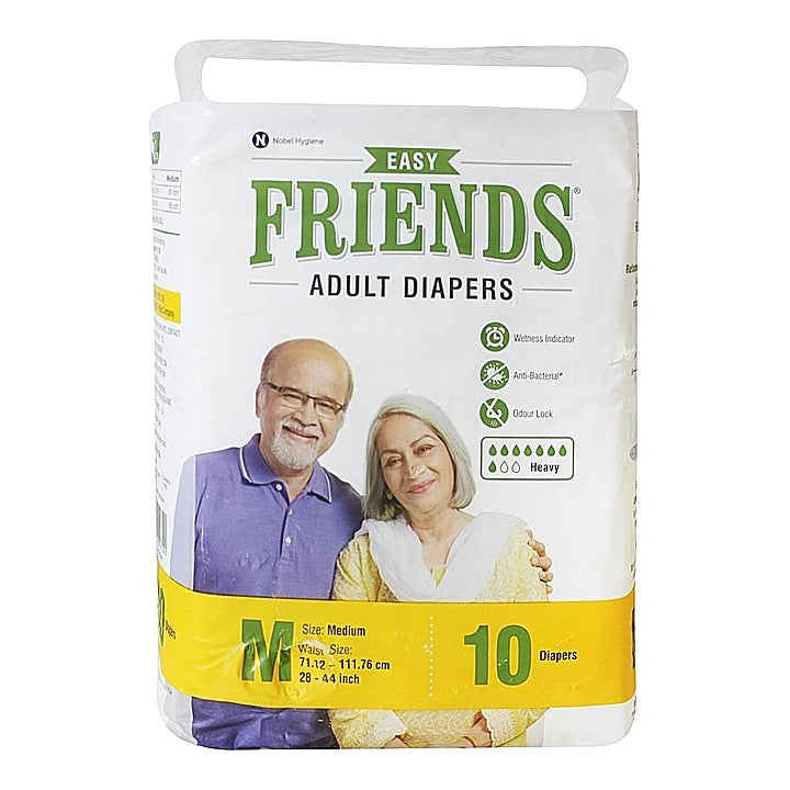Friends Easy Adult Diapers Medium : 10 U