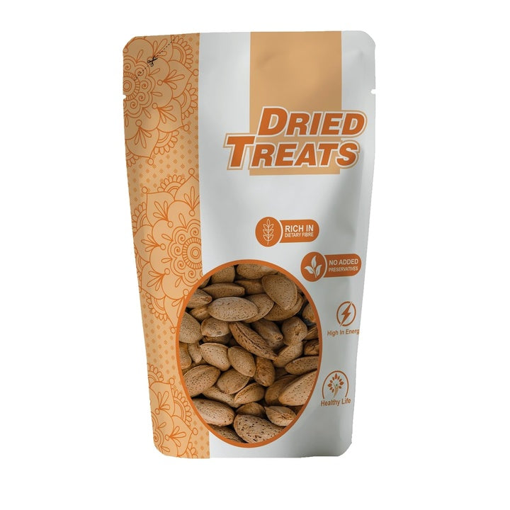 Dried Treats Premium Almonds (Dry Fruits, Kagzi Almonds, 250G)