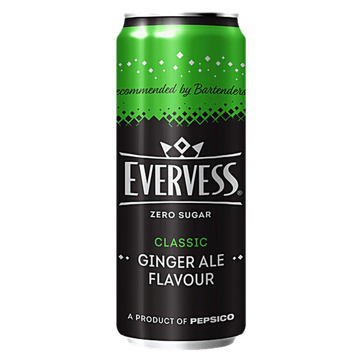 Evervess Zero Sugar Classic Ginger Ale Flavour Carbonated Water (300 ml)