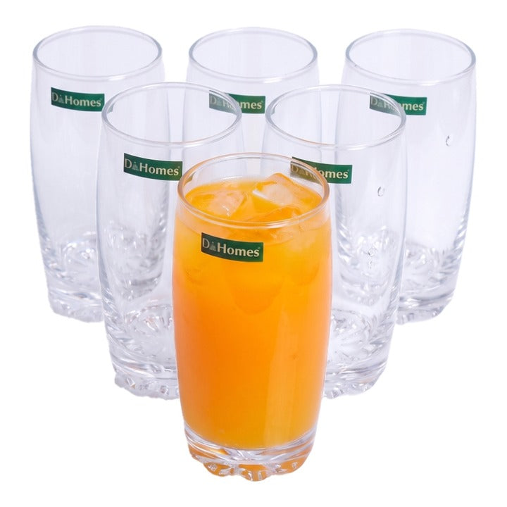 D Homes Deli Clear Glass - 300 ml (6 Pieces) : 1 Unit