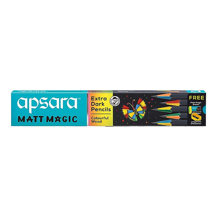 Apsara Matt Magic 2.0 Extra Dark Pencil: 10 Pieces