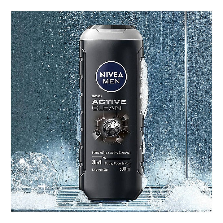 Nivea Men Active Clean Shower Gel : 500 ml
