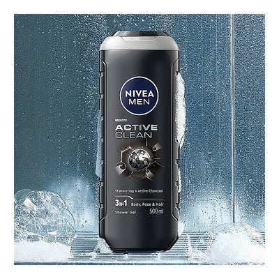 Nivea Men Active Clean Shower Gel : 500 ml