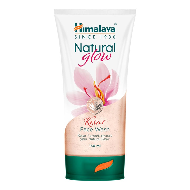 Himalaya Natural Glow Kesar Face Wash | Brightens & Nourishes for Healthy Natural Glow | with Kesar | Soothes and Refreshes Skin | Soap-Free | Paraben-Free | For Men & Women | 150ml