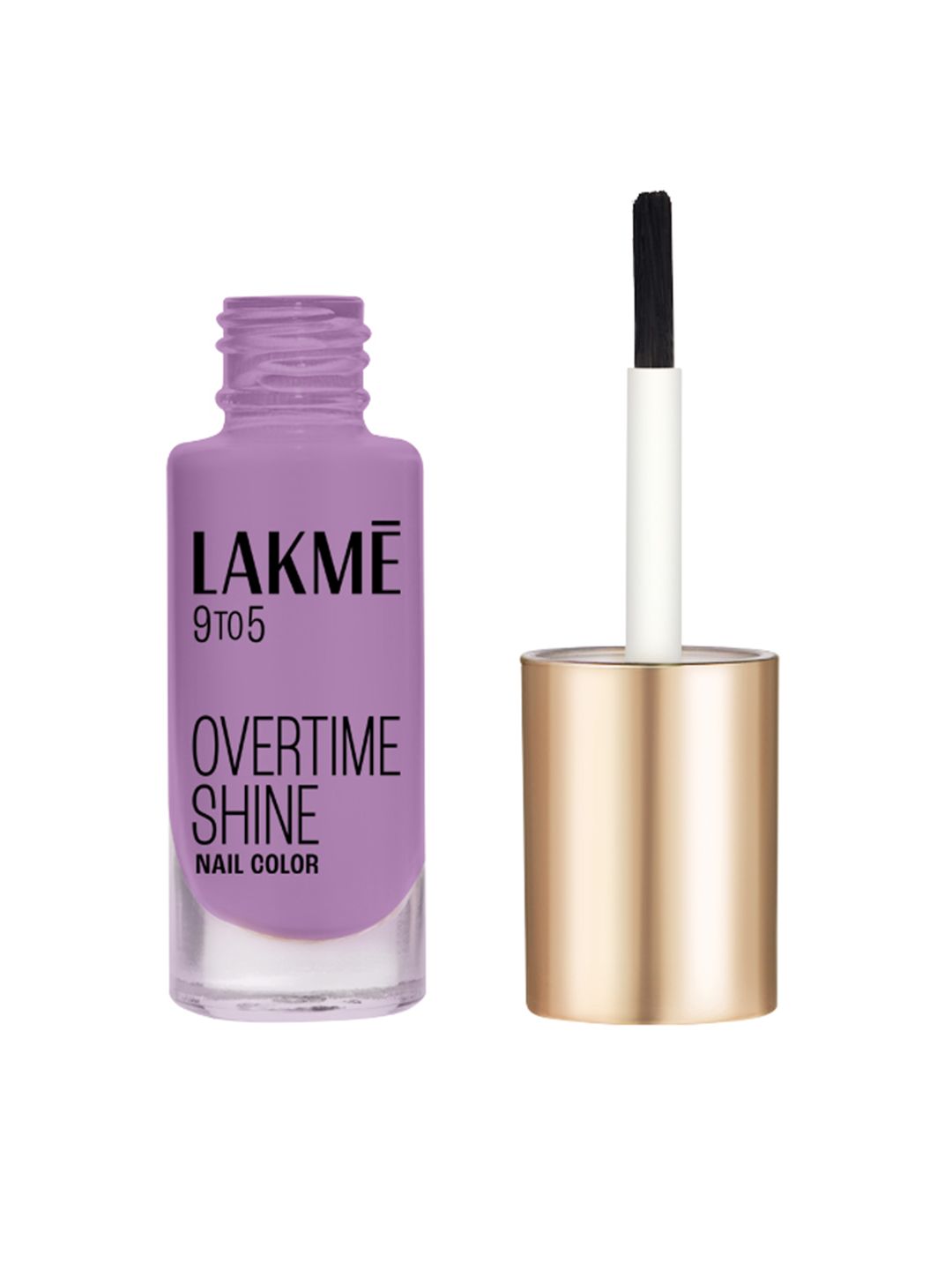 Lakme 9to5 Overtime Shine Glossy Long Lasting & Quick Dry Nail Color 6ml -  Lilac Link