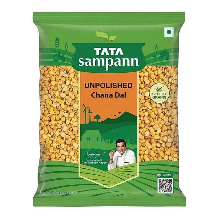 Tata Sampann Unpolished Chana Dal : 500 g