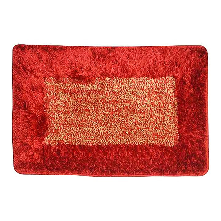 Elegant Weavers Primier Rug Doormat (Red & Beige) - 40x60 cm : 1 Unit