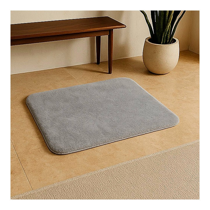 Elegant Weavers Lucky Bathmat (Grey) - 38x58 cm : 1 Unit
