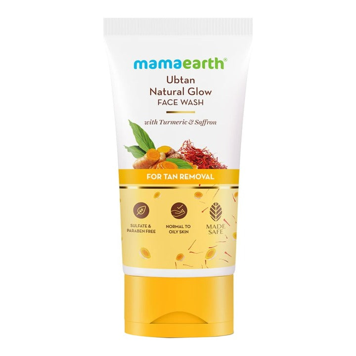 Mamaearth Ubtan Face Wash For Tan Removal : 150 ml