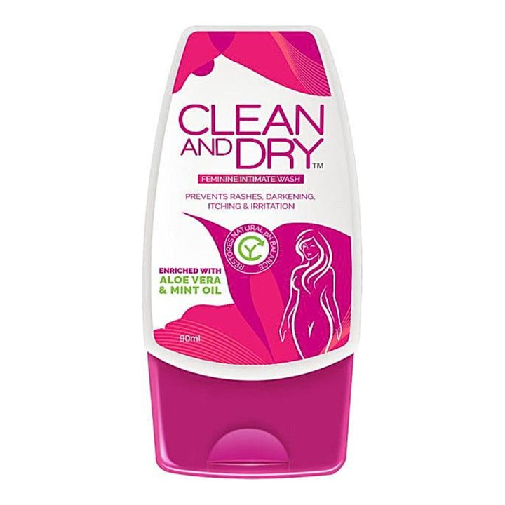 Clean And Dry Intimate Wash : 90 ml