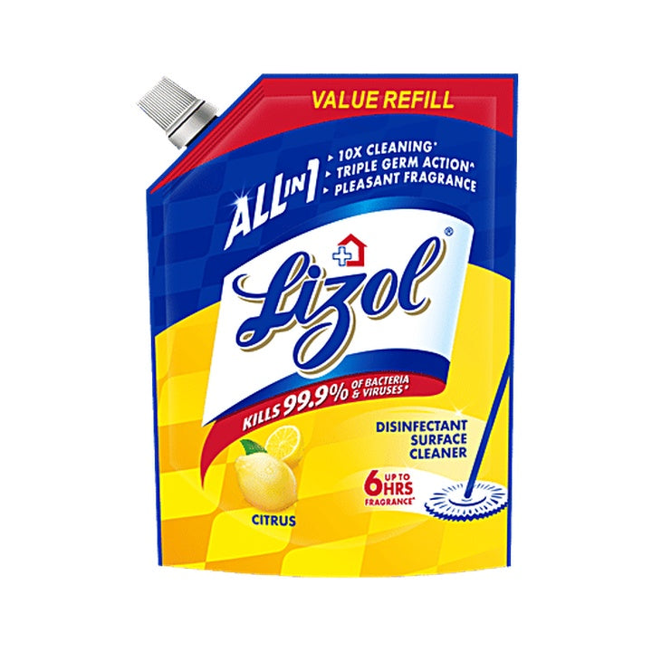Lizol All In One Disinfectant Surface Cleaner Liquid - Citrus (1.8 L)