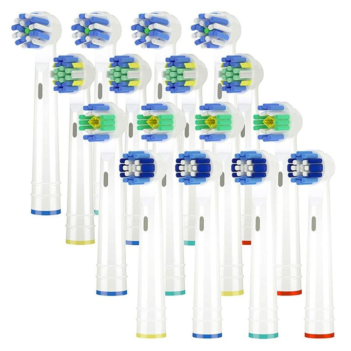 MAYCREATE Oral B Compatible Cross Action Replacement Brush Heads, Pack of 8