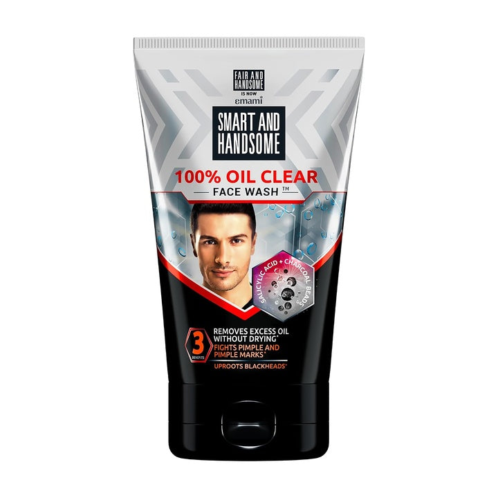 Smart And Handsome Face Wash, 100% Oil Clear, Fights Pimple and Pimple Marks, 100g
