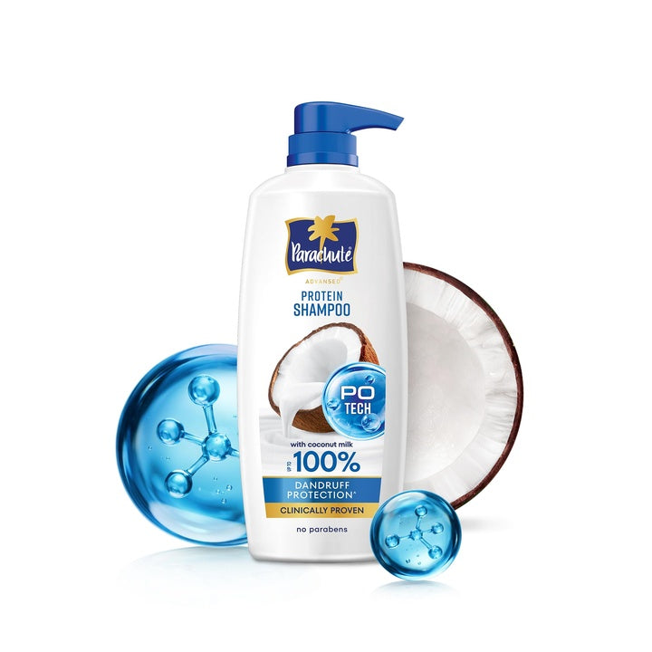 Parachute Advansed Anti-Dandruff Shampoo with Coconut Milk & PO Tech | Up to 100% Dandruff protection | for Strong Healthy Scalp | Paraben free | For Men & Women | 1.2L
