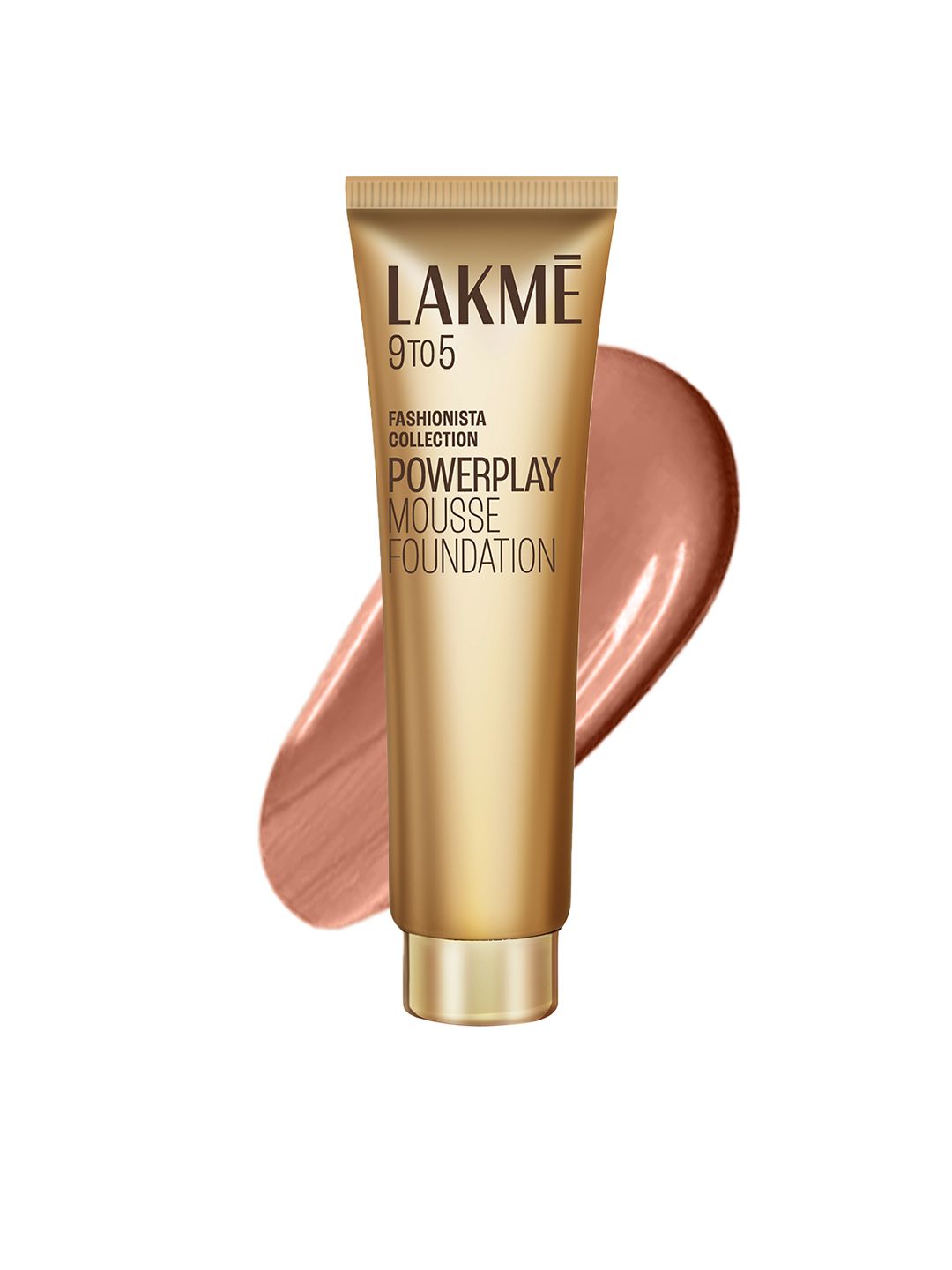 Lakme 9to5 Powerplay Mousse Foundation, Rose Honey, 25g