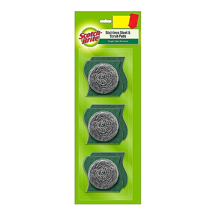 Scotch Brite Steel Scrubber : 3 Units