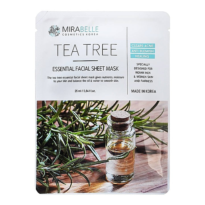 Mirabelle Tea Tree Essential Facial Sheet Mask : 25 ml