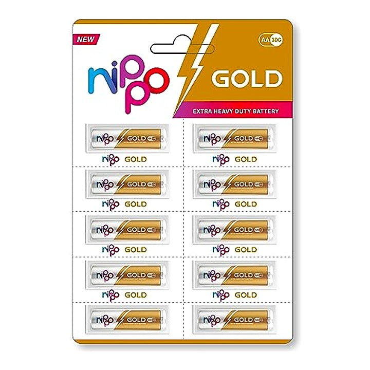 Nippo 3D Gold AA Battery : 10 Units