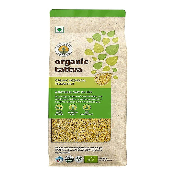 Organic Tattva Moong Dal Yellow Split : 1 kg