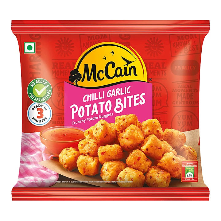 McCain Chilli Garlic Potato Bites Nuggets : 420 g