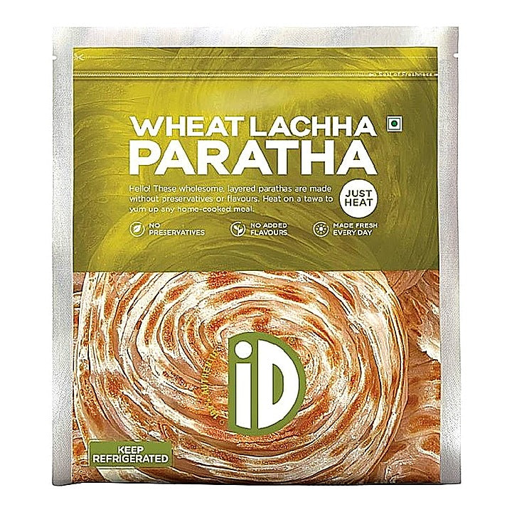 iD Wheat Lachha Paratha : 5 Pieces