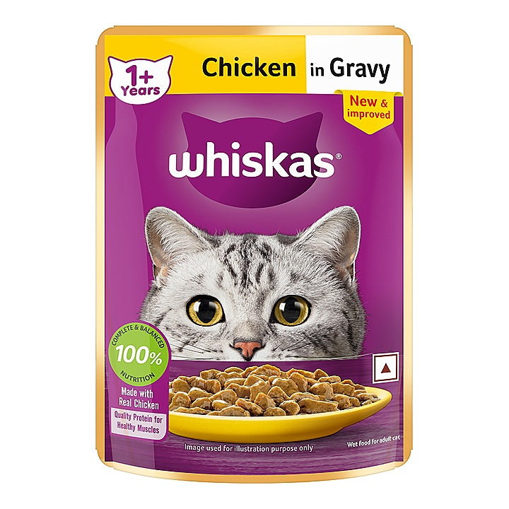 Whiskas Adult Chicken In Gravy (1+ Years) : 80 g