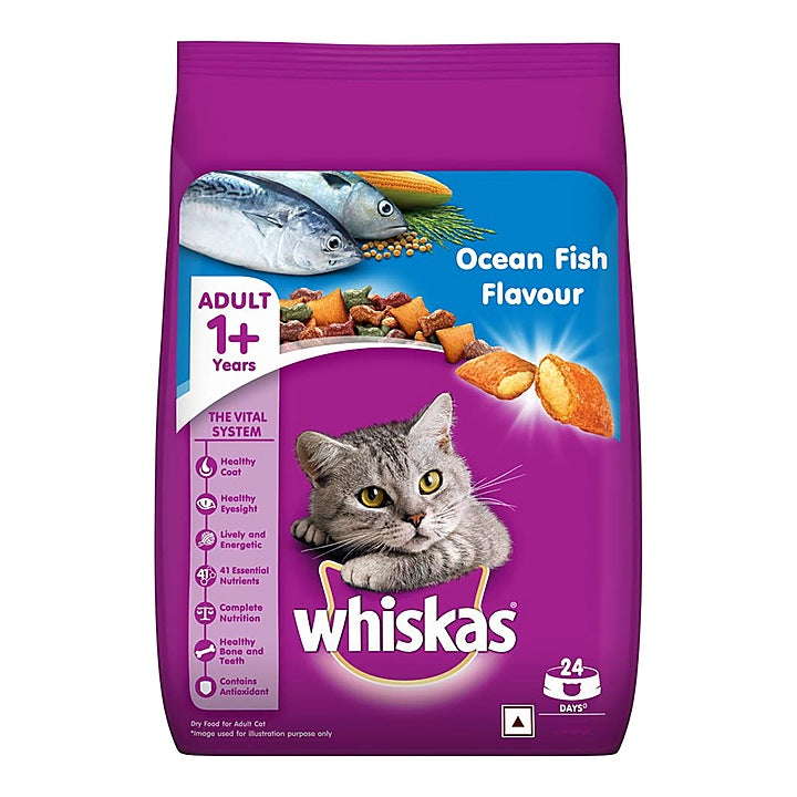 Whiskas Adult Ocean Fish Flavour (1+ Years) : 1.2 kgs