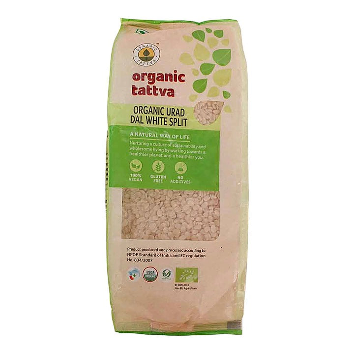 Organic Tattva Urad Dal White Split : 500 g