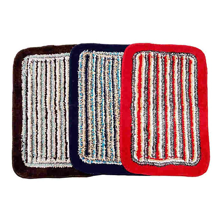 Elegant Weavers Rally Bathmat 38x58 cm - Assorted : Pack of 3