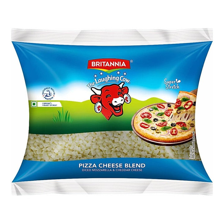 Britannia Diced Pizza Cheese Blend : 500 g